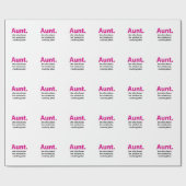 Papier Cadeau Tante (Plat)
