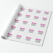 Papier Cadeau Tante (Déroulé)