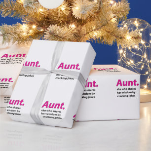 Papier Cadeau Tante Citation Tante