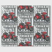 Papier Cadeau Tante de Triker de moto (Plat)