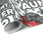 Papier Cadeau Tante de Triker de moto (Coin rond)