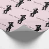 Papier Cadeau Tap Dancer Dansons Rose (Coin)