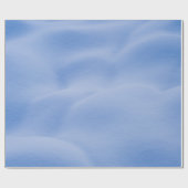 Papier Cadeau Tapis bleu et blanc (Plat)