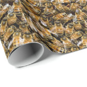 Papier Cadeau Tapis d'abeilles (Coin rond)