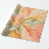Papier Cadeau Tapis de table abstrait Soft Bloom (Déroulé)