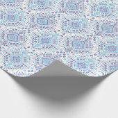 Papier Cadeau Tapis en cachemire indien, motif de mandala ethniq (Coin)