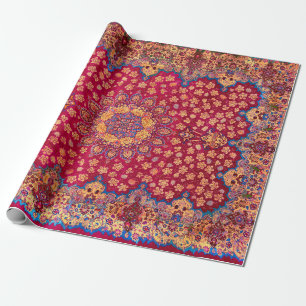 Papier Cadeau Tapis floral persan décoratif vintage