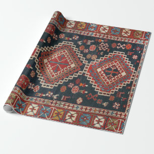 Papier Cadeau Tapis Karbistan persan turc antique oriental