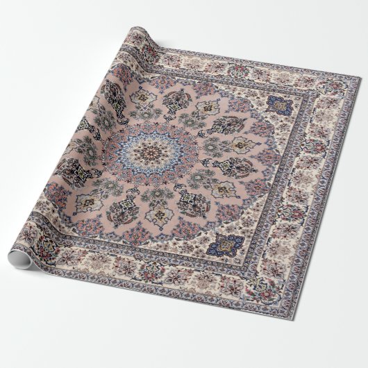 Papier Cadeau Tapis oriental d'antiquité persane turc tapis (Déroulé)