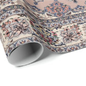 Papier Cadeau Tapis oriental d'antiquité persane turc tapis (Coin rond)