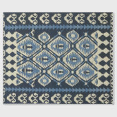 Papier Cadeau Tapis persan turc oriental bleu (Plat)