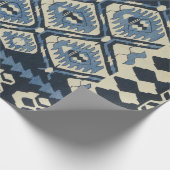 Papier Cadeau Tapis persan turc oriental bleu (Coin)