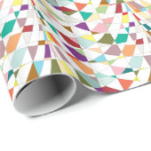 Papier Cadeau Tapisserie aux couleurs Abstraites (Coin rond)