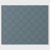 Papier Cadeau Tapisserie dorée Rococo Classic Polka Dot Mandala (Plat)