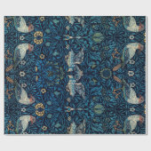 Papier Cadeau Tapisserie florale de William Morris Blue Birds Cl (Plat)