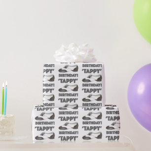 Papier Cadeau Tappy Joyeux Anniversaire Danse Professeur Tap Cha