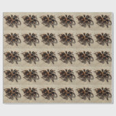 Papier Cadeau Tarantula brachypelma rouge genou toxique (Plat)