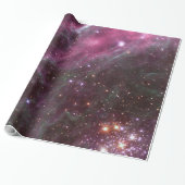 Papier Cadeau Tarantula Nebula en prune NASA (Déroulé)