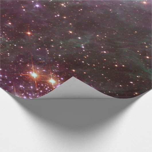 Papier Cadeau Tarantula Nebula en prune NASA (Coin)