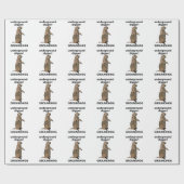 Papier Cadeau Tarière de marmotte drôle (Plat)