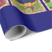 PAPIER CADEAU TAROTS DE RENAISSANCE ANTIQUE (Coin rond)