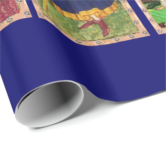 PAPIER CADEAU TAROTS DE RENAISSANCE ANTIQUE (Coin rond)