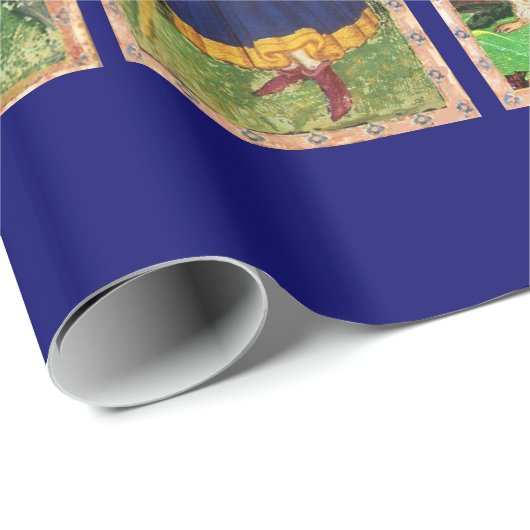 PAPIER CADEAU TAROTS DE RENAISSANCE ANTIQUE (Coin rond)
