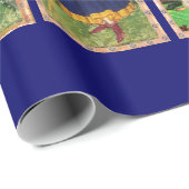 PAPIER CADEAU TAROTS DE RENAISSANCE ANTIQUE (Coin rond)