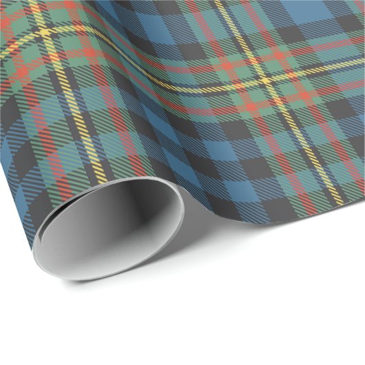 Papier Cadeau Tartan ancien du clan MacLellan (Coin rond)