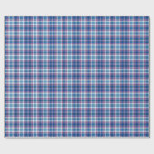 Papier Cadeau Tartan bleu pourpre En vichy Motif (Plat)