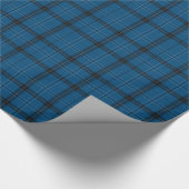 Papier Cadeau Tartan bleu Ramsay écossais (Coin)