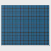 Papier Cadeau Tartan bleu Ramsay écossais (Plat)