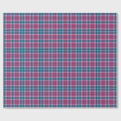 Papier Cadeau Tartan bleu rose profond Plaid En vichy Motif (Plat)