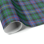 Papier Cadeau Tartan bleu-vert (Coin rond)