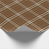 Papier Cadeau Tartan Brown (Coin)
