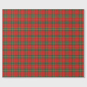 Papier Cadeau Tartan Clair Festif (Plat)