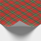 Papier Cadeau Tartan Clair Festif (Coin)