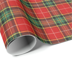 Papier Cadeau Tartan Clair Festif