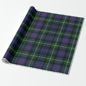 Papier Cadeau Tartan Clan MacKenzie Plaid Green Purple Check (Déroulé)