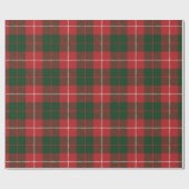 Papier Cadeau Tartan Clan MacKinnon Plaid Red Green Check (Plat)