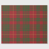 Papier Cadeau Tartan Clan MacTavish Plaid Green Red Check (Plat)