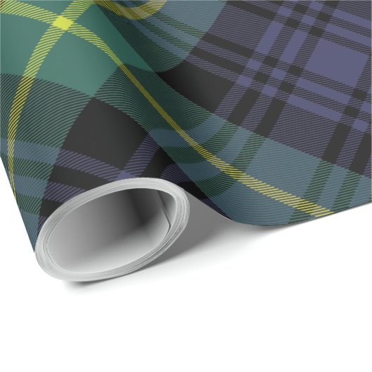 Papier Cadeau Tartan classique Rustique (Coin rond)