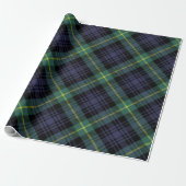Papier Cadeau Tartan classique Rustique (Déroulé)