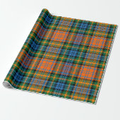 Papier Cadeau Tartan classique rustique plaqué coloré (Déroulé)