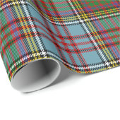 Papier Cadeau Tartan d'Anderson de clan (Coin rond)