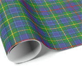 Papier Cadeau Tartan de Bailey de clan (Coin rond)