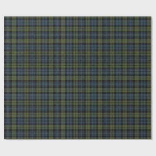 Papier Cadeau Tartan de Campbell d'écossais (Plat)