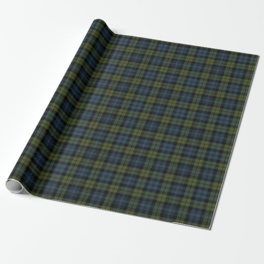 Papier Cadeau Tartan de Campbell d'écossais (Déroulé)