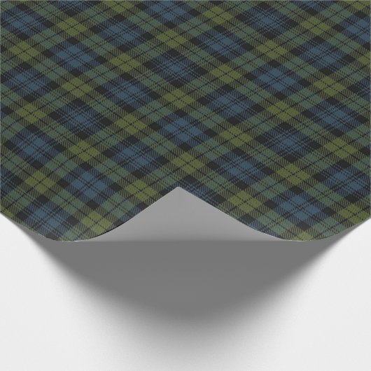 Papier Cadeau Tartan de Campbell d'écossais (Coin)