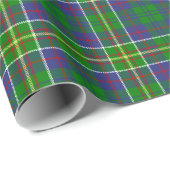 Papier Cadeau Tartan de chasseur de clan (Coin rond)
